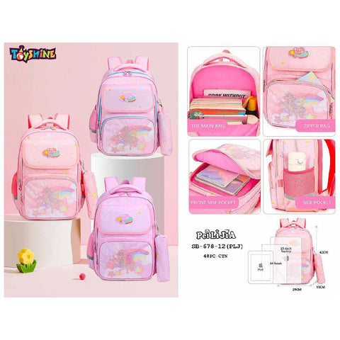 School College Backpacks for Teen Girls Boys Lightweight Bag |Keychain