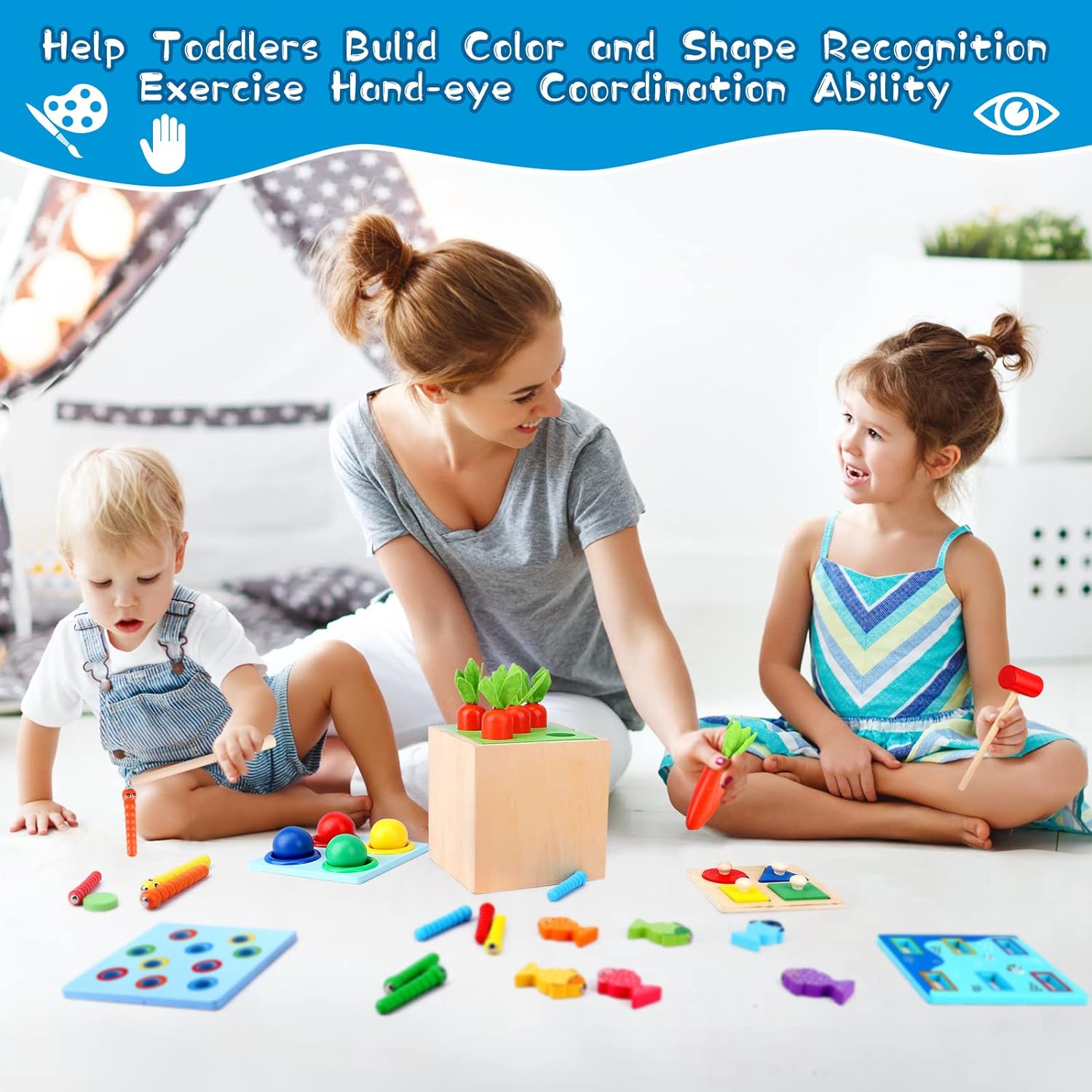 Wooden-Play-Kit 5 in 1 Montessori Play