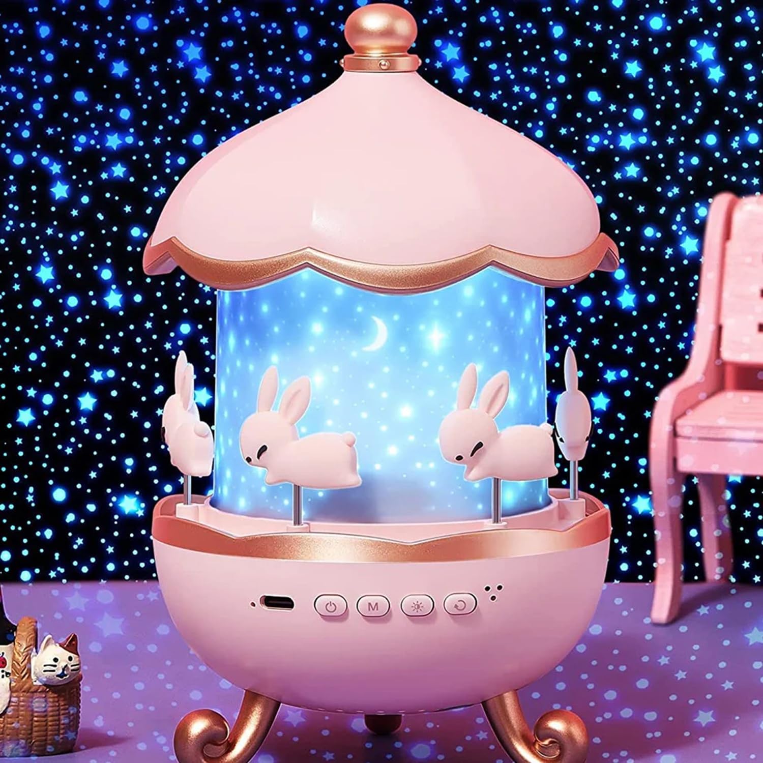 Bunny's Carousel Night Light Projector