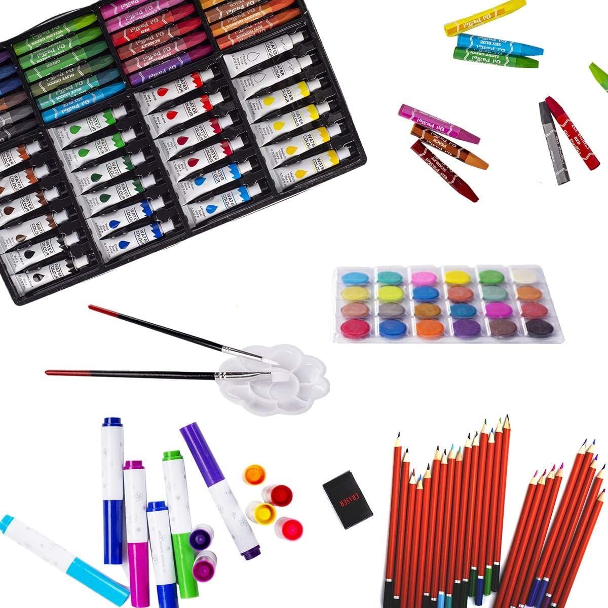 Portable Inspiration | Creativity Coloring Drawing Supplies with Aluminum Alloy Box