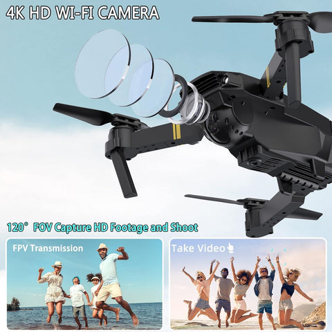 4K Drone with HQ WiFi Camera Remote Control for Kids