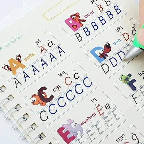 Magic Practice Copybook, Number Tracing, sank magic practice copy book for kids for Preschoolers with Pen