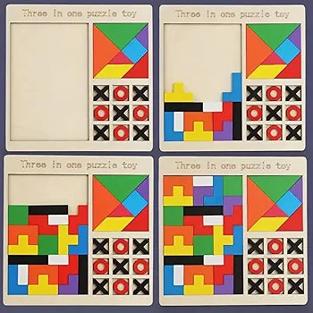 3 in 1 Puzzle Board