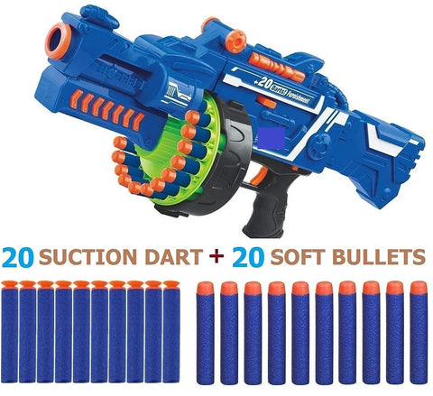 Blaze Storm Manual Soft Bullet Shooting Gun Toy with 40 pcs Soft Foam Bullets