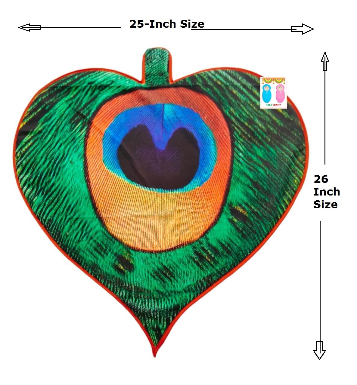Peacock Feather Shape Quilted Cushion and Wall Decor