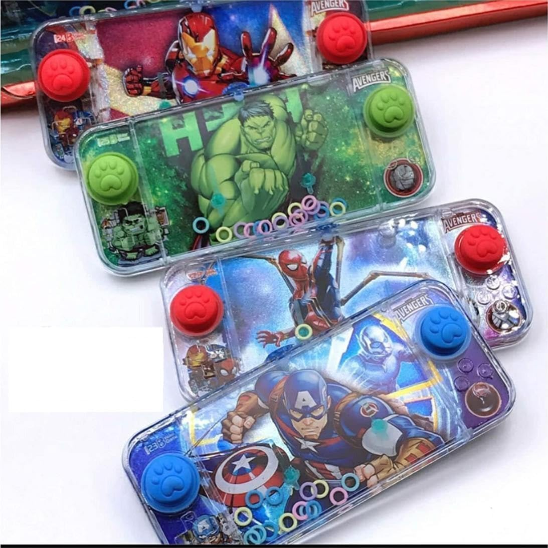 Pack of 1 Double Button Avengers/Hero Water Game Toy