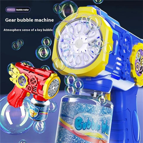Bubble Gun Machine with 1 Bottle Refill Solution