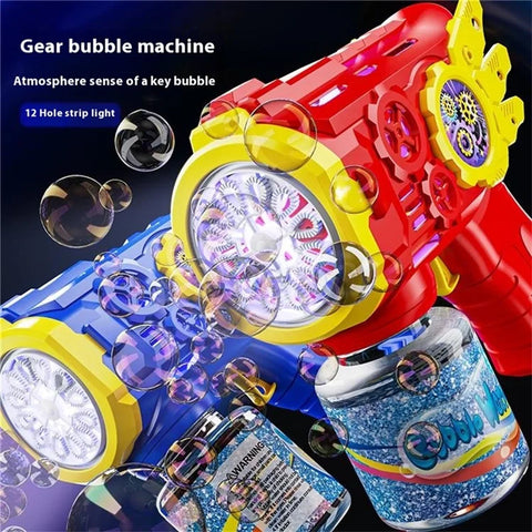 Bubble Gun Machine with 1 Bottle Refill Solution