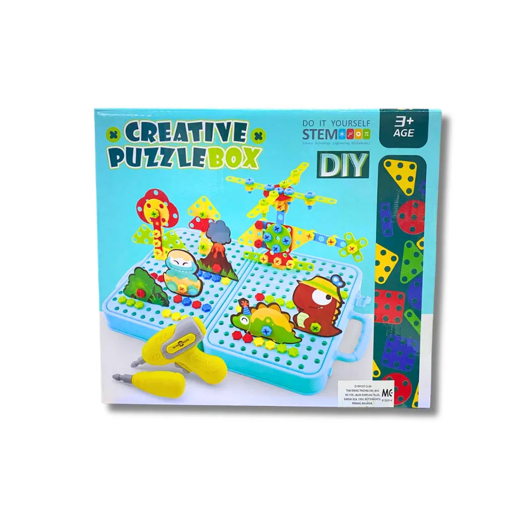 Creative Drill Puzzle Set-Best Stem Toy (Random Designs)