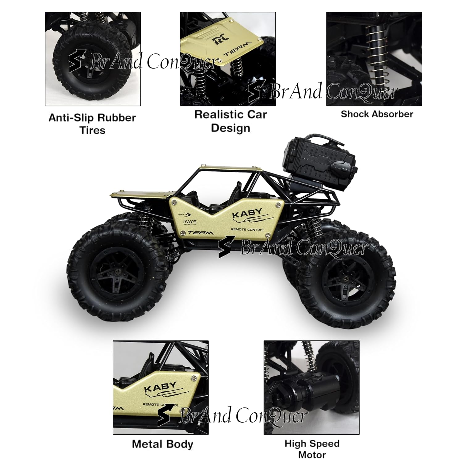 Remote Control Rock Crawler Mist Smoke Spray Function, High Speed 1:18 RC Car Toys