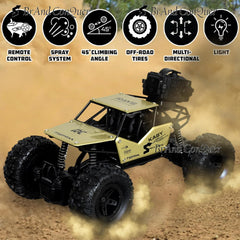 Remote Control Rock Crawler Mist Smoke Spray Function, High Speed 1:18 RC Car Toys