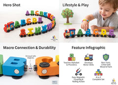 Alphabet Magnetic Train 🚂🔤✨