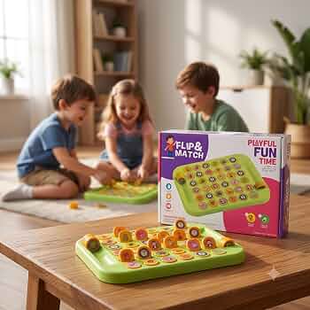 Memory Flip Matching Game 2 players Game