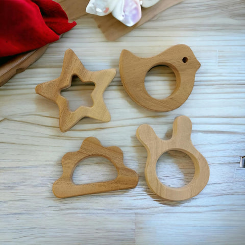 Organic Wooden Teether for 6 to 12 Months Baby