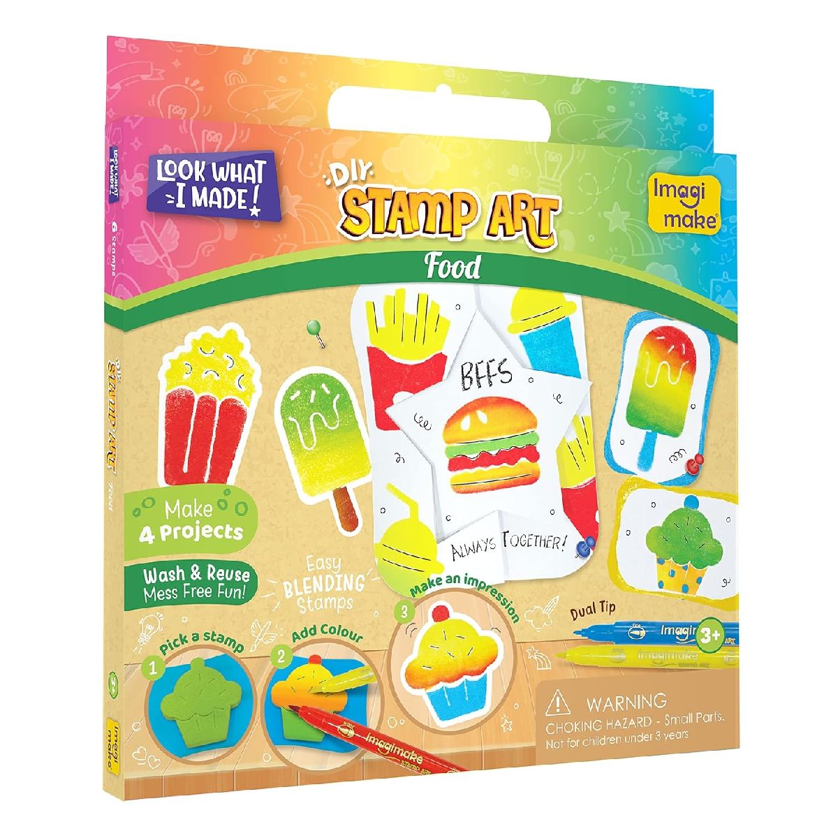 Stamp Art (  Ocean, Food, Smiley, Jungle) | Each design