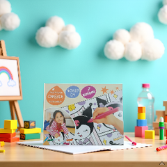 Reusable washable coloring mat for your kids 80 x 80cm