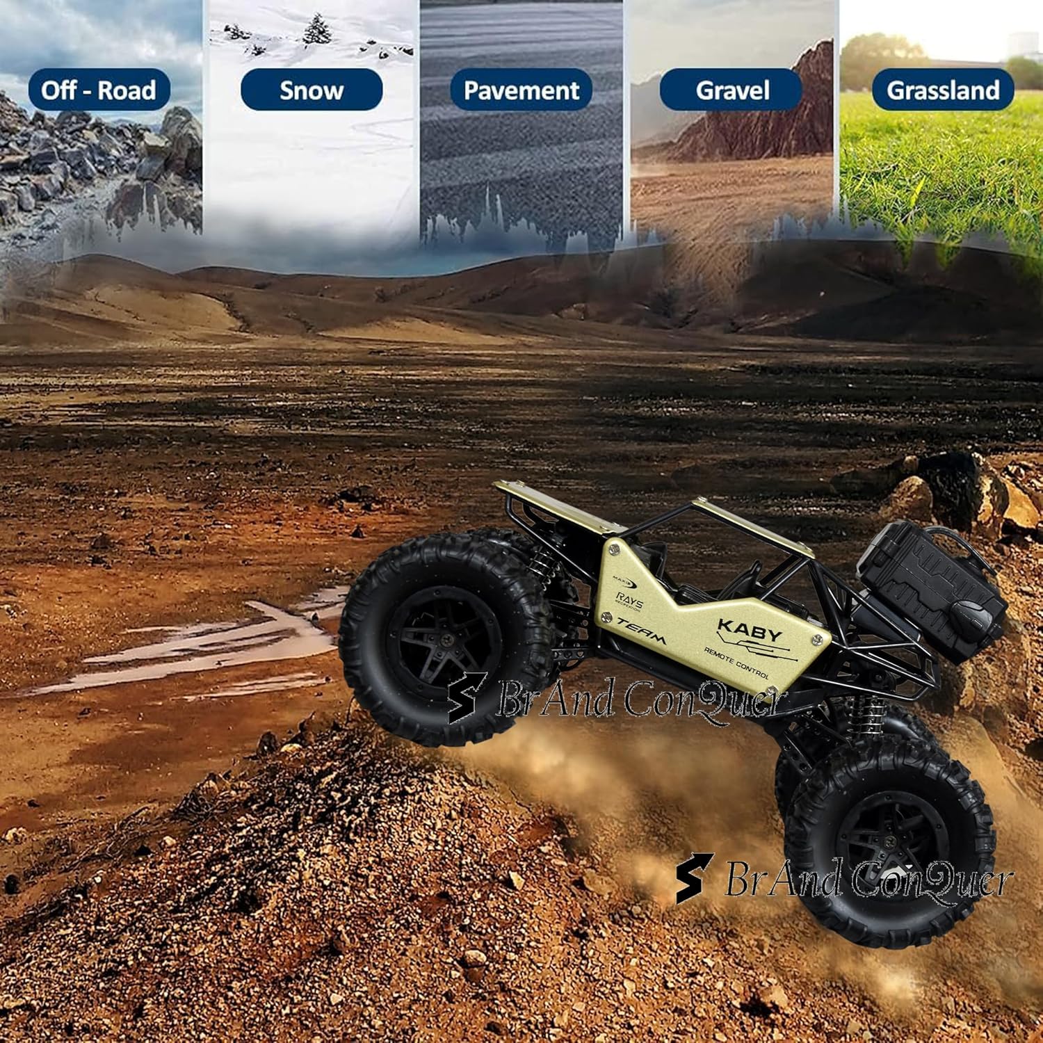 Remote Control Rock Crawler Mist Smoke Spray Function, High Speed 1:18 RC Car Toys