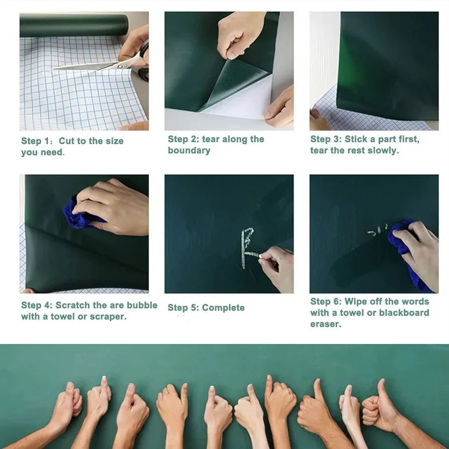 Adhesive Black Board Roll (Sticker)