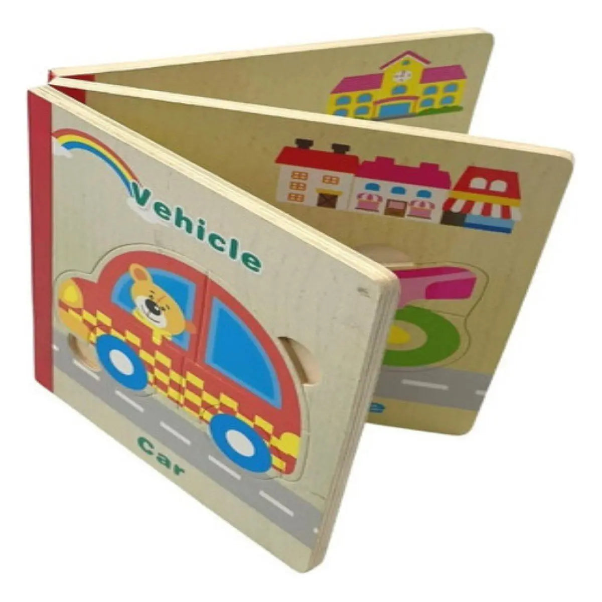 Wooden Puzzle Book for Kids(6 puzzle book)