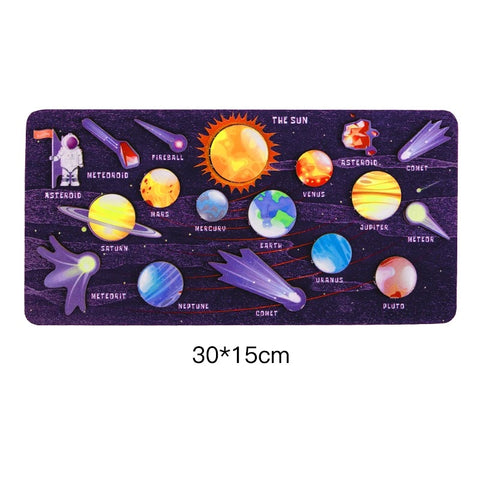 Toddler Solar System Wooden Puzzle for Kids