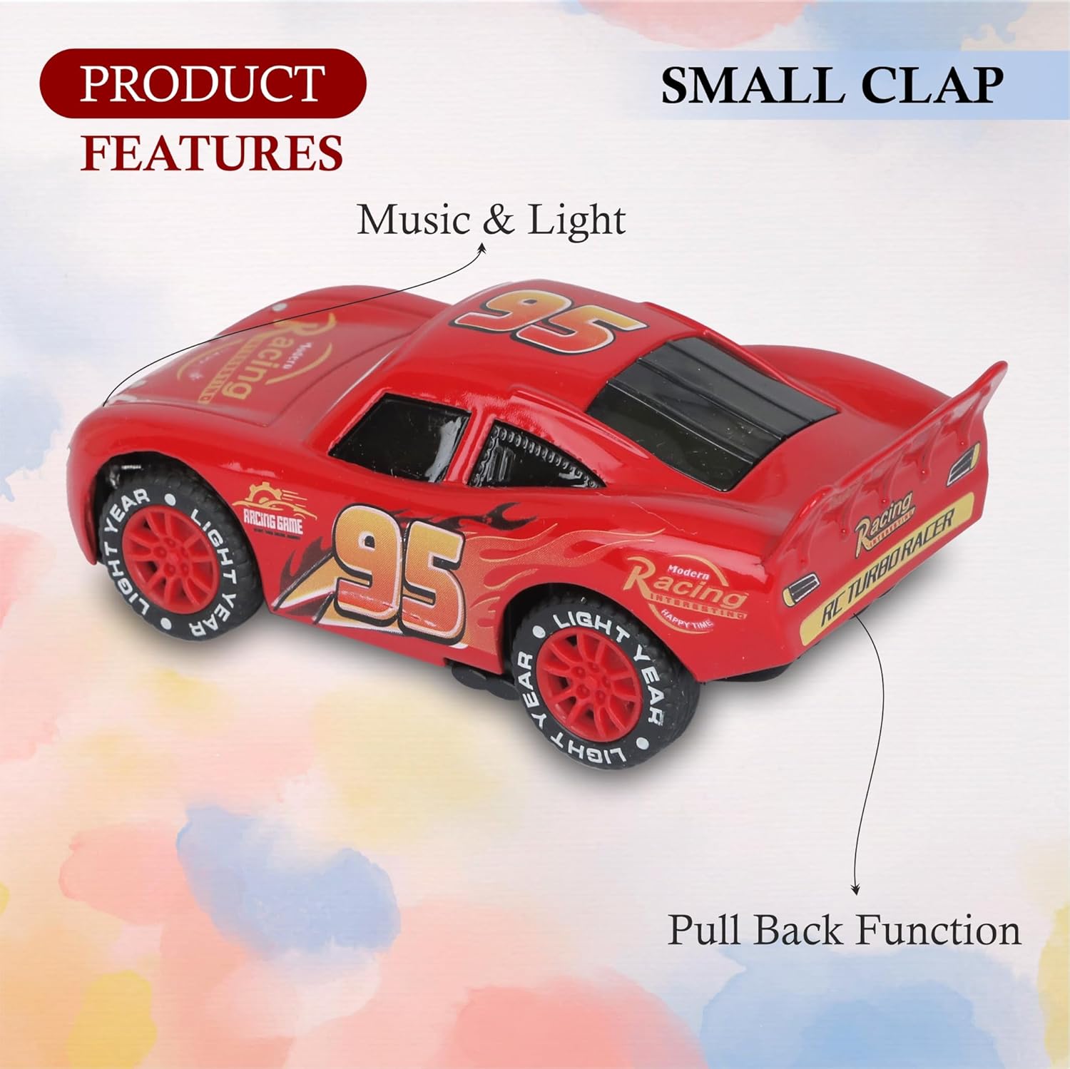 SMALL CLAP Car | Die Cat Metal Toy Car | Lights And Music Toy Car