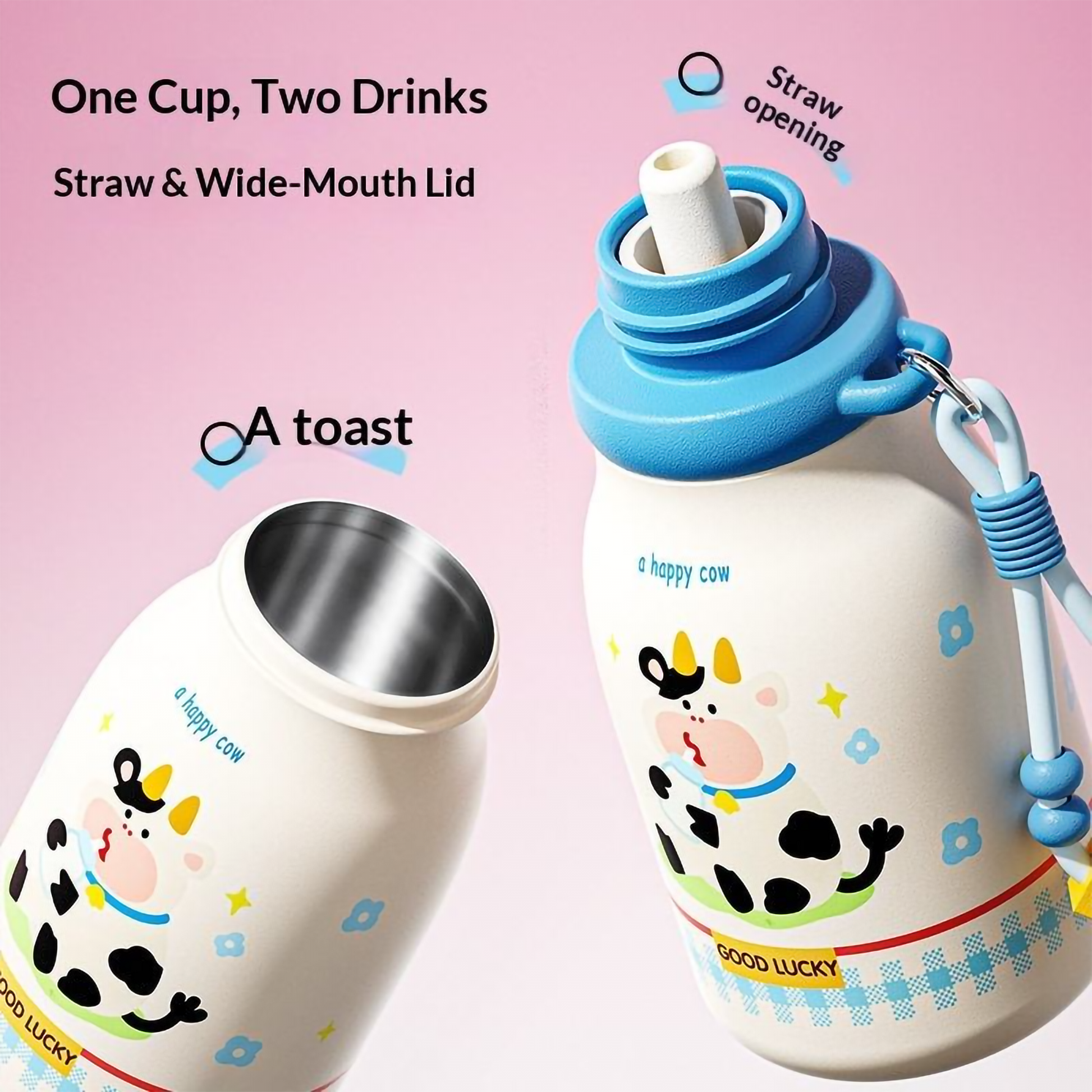 Tom Kids Vacuum Insulated Water Bottles