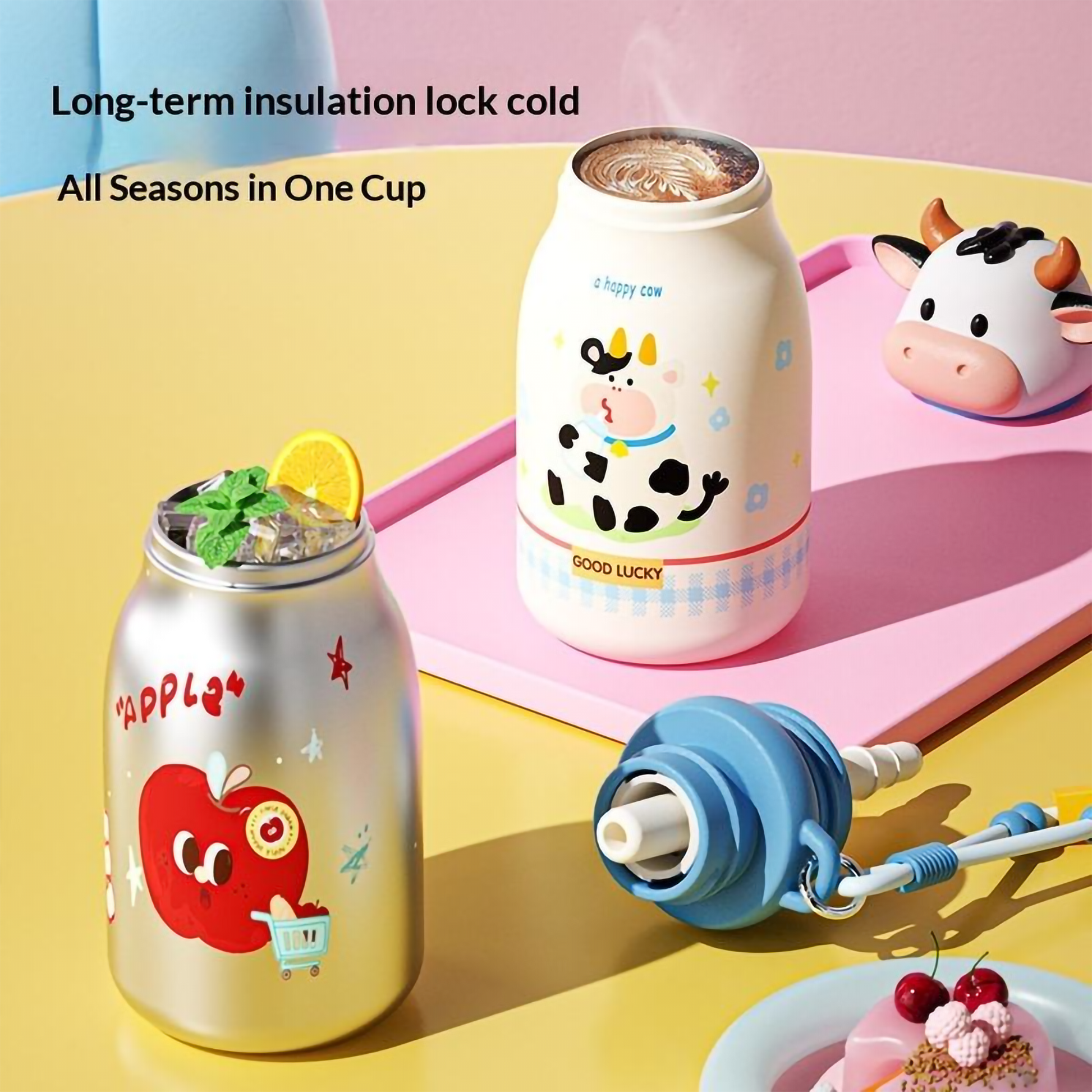 Tom Kids Vacuum Insulated Water Bottles