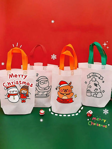 Cartoon Christmas Tote Bag