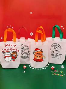 Cartoon Christmas Tote Bag