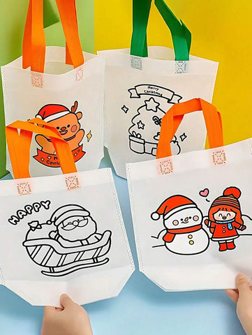 Cartoon Christmas Tote Bag