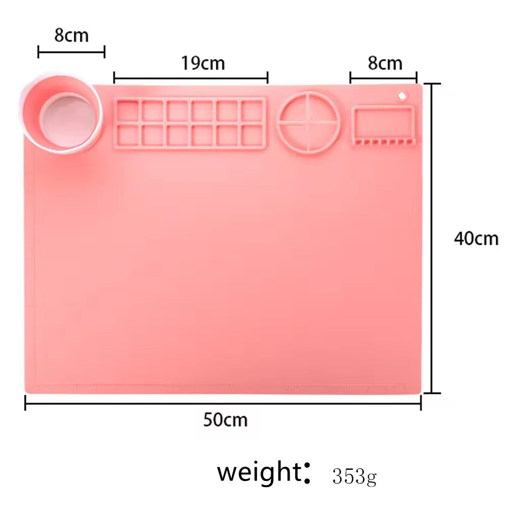 Coloring silicone mat