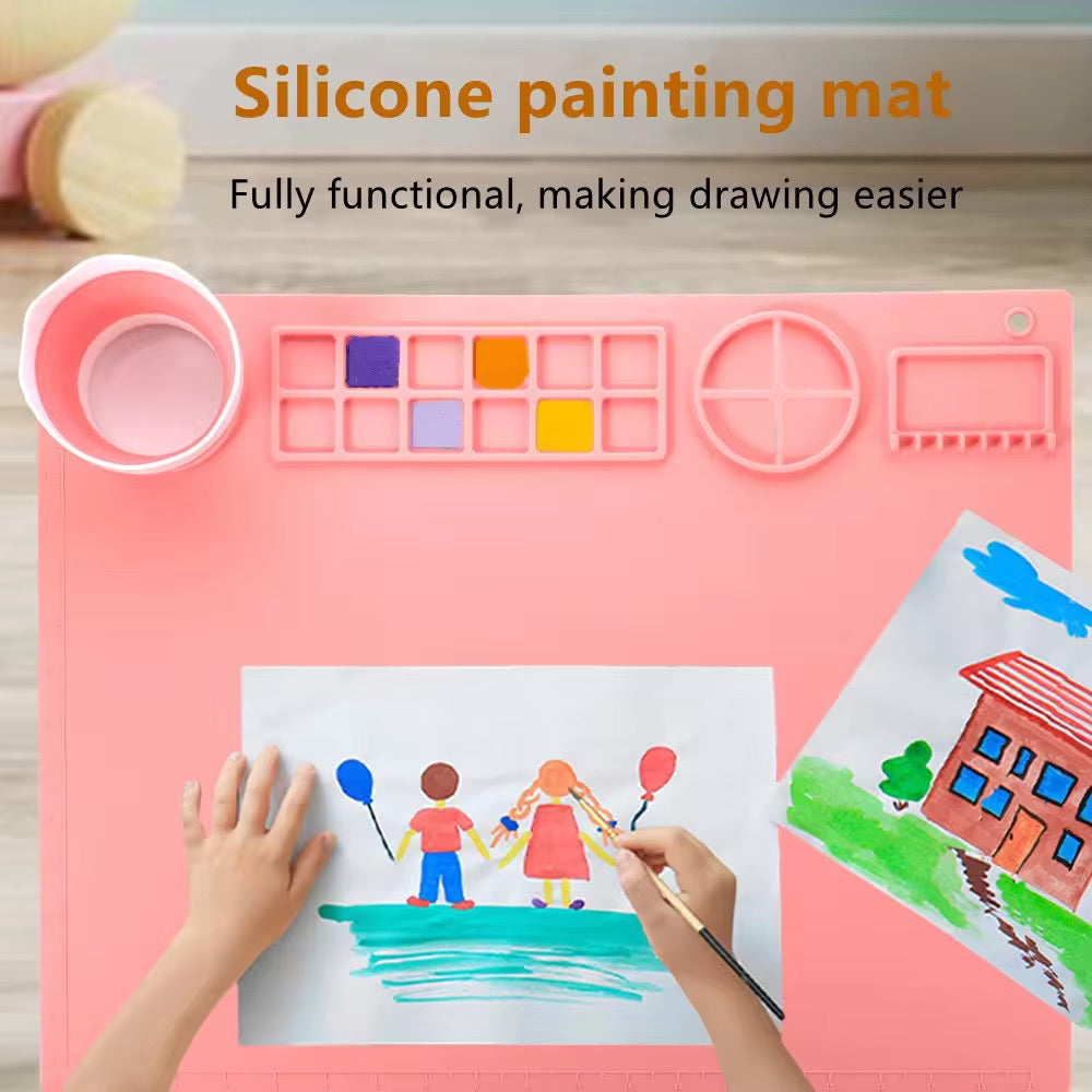 Coloring silicone mat