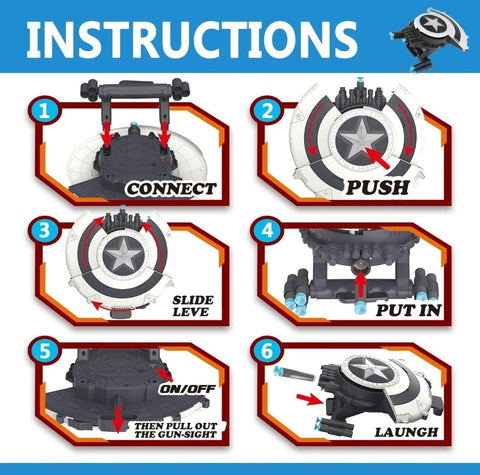 Shield Shooter with 6 Foam Darts