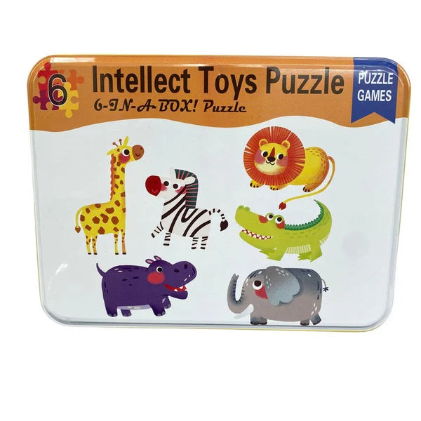 Wooden Intellcut Toys Puzzle Tin Box