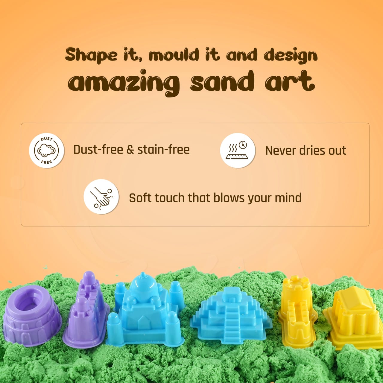 Wonder Sand (Non-sticky sand )