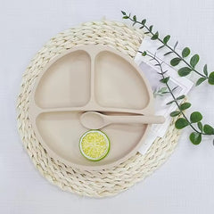 Silicone Suction Plate with 2 Spoons
