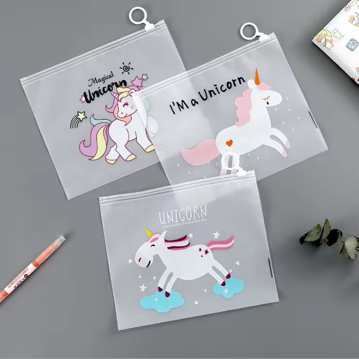 Stylish transparent zip lock pouch