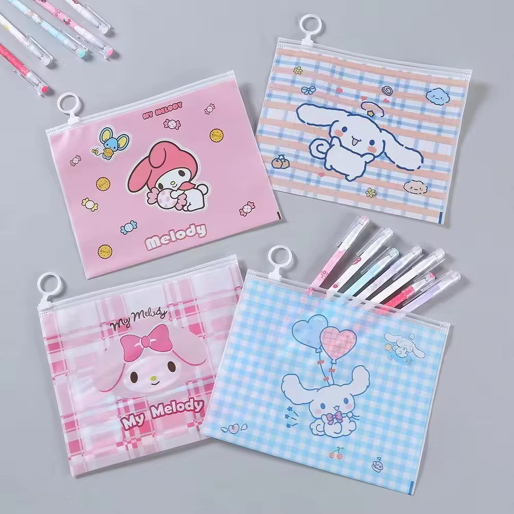 Stylish transparent zip lock pouch