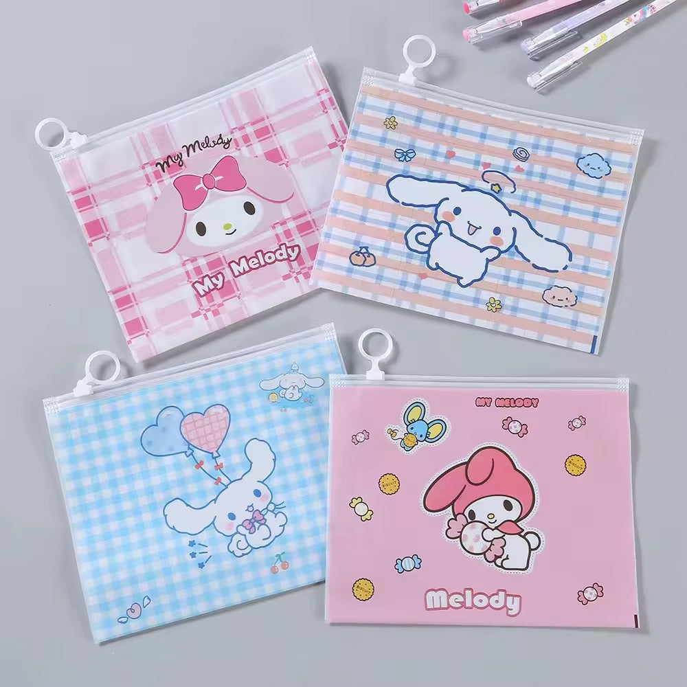 Stylish transparent zip lock pouch