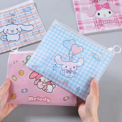Stylish transparent zip lock pouch