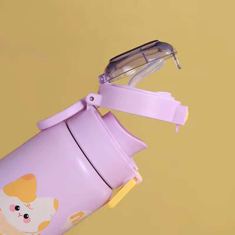 2 in 1 HOT & COLD Vacuum Steel Bottle(Sipper & open type )