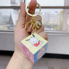Cartoon Theme Rubic Cube Keychain