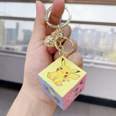 Cartoon Theme Rubic Cube Keychain