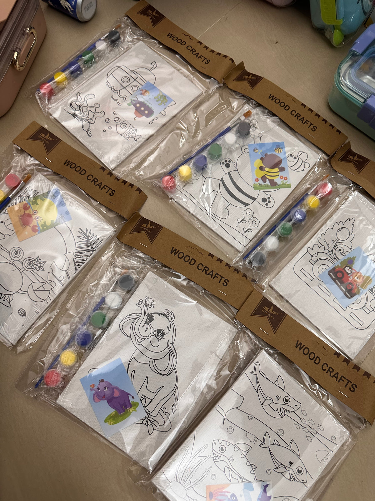 Wooden Canvas DIY Art set (13*18 cm)