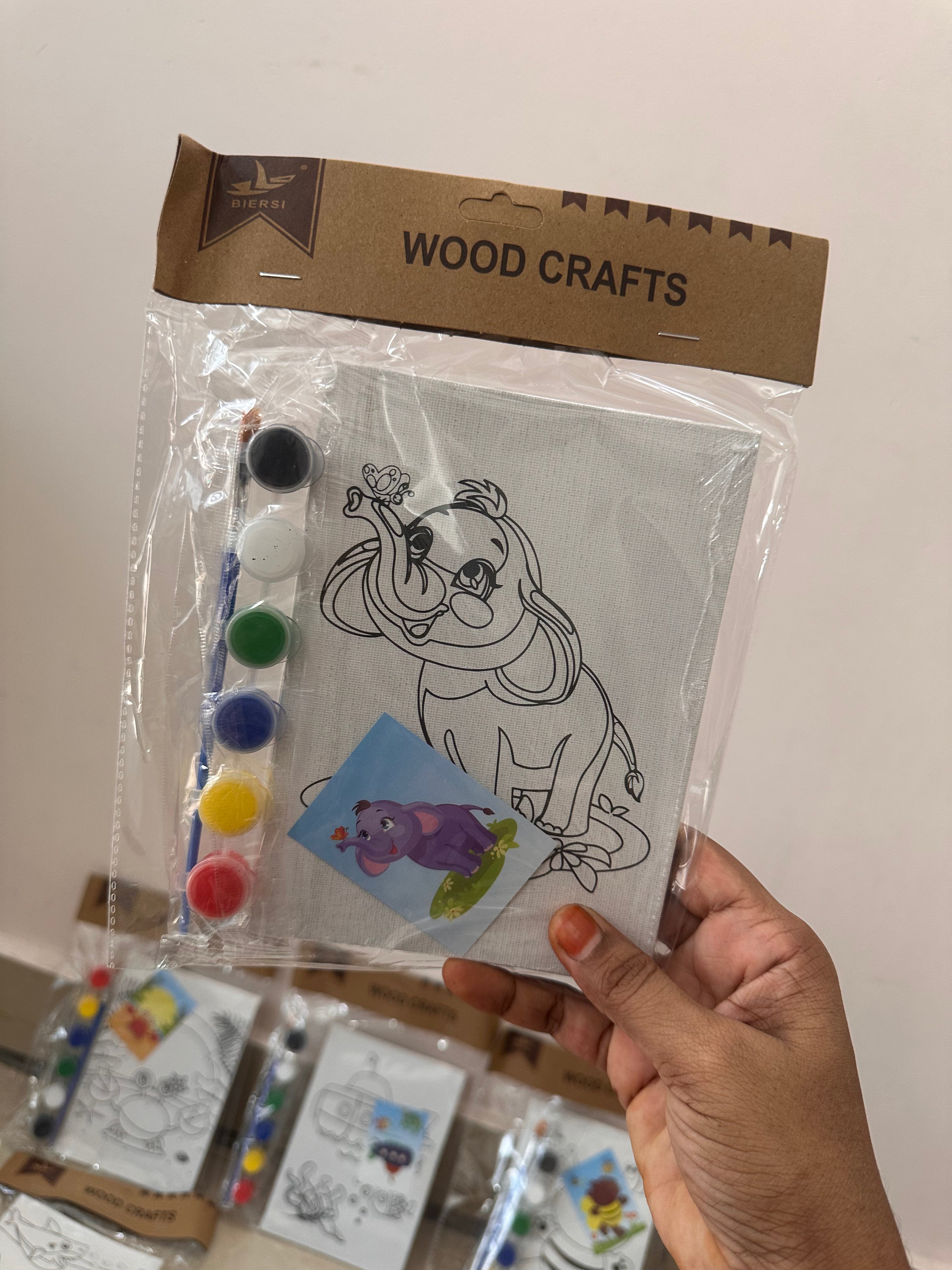 Wooden Canvas DIY Art set (13*18 cm)