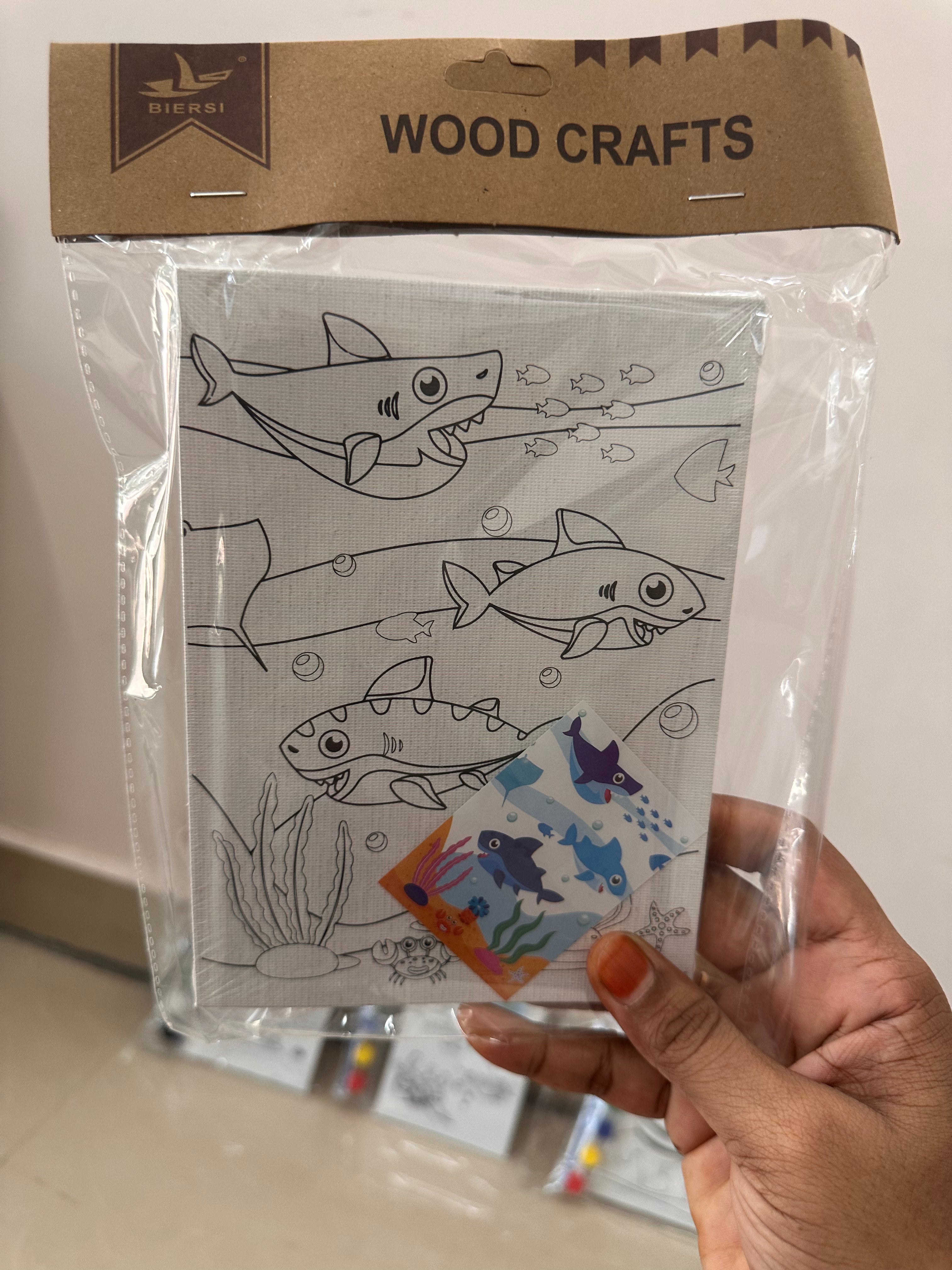 Wooden Canvas DIY Art set (13*18 cm)
