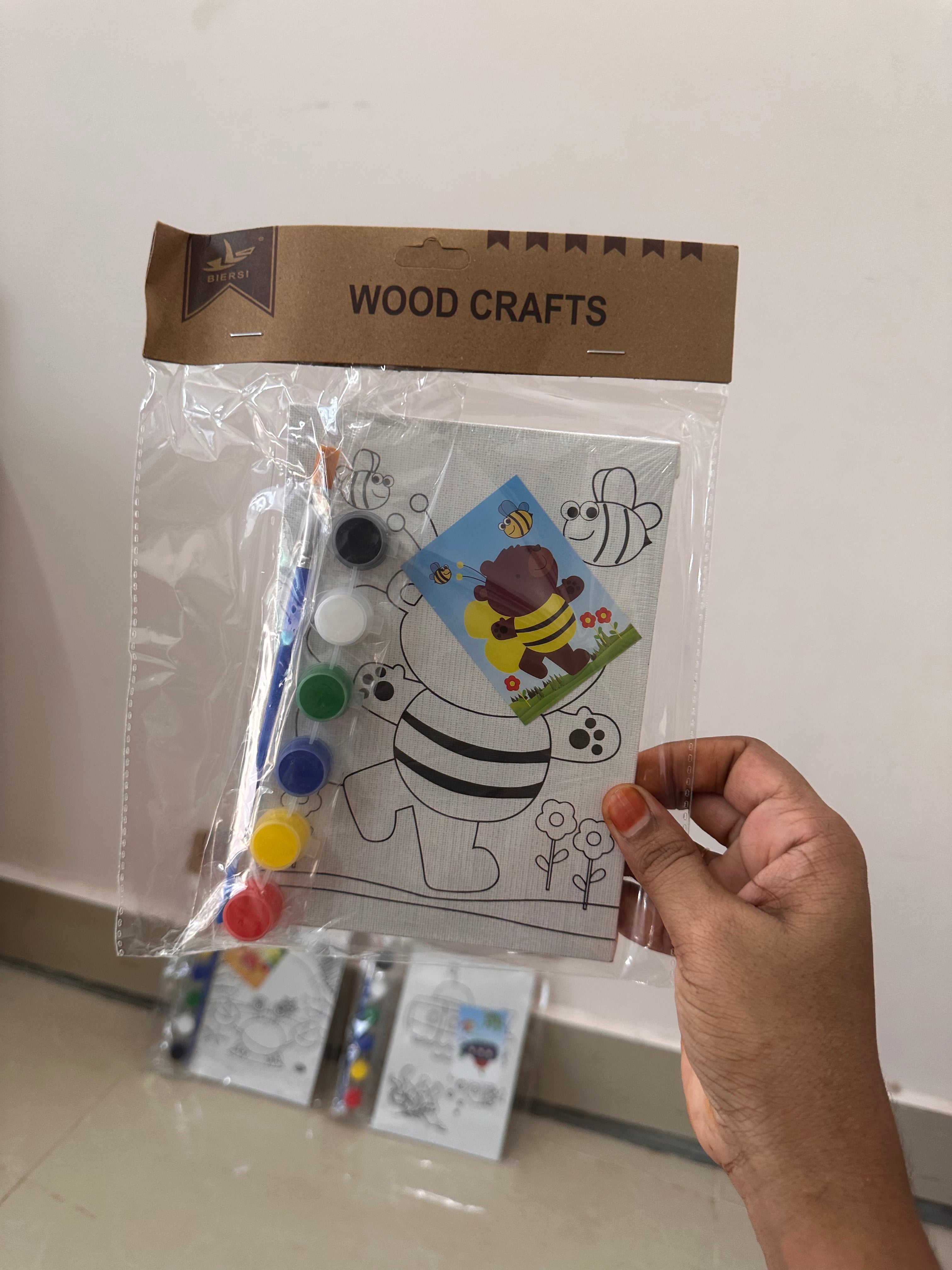 Wooden Canvas DIY Art set (13*18 cm)