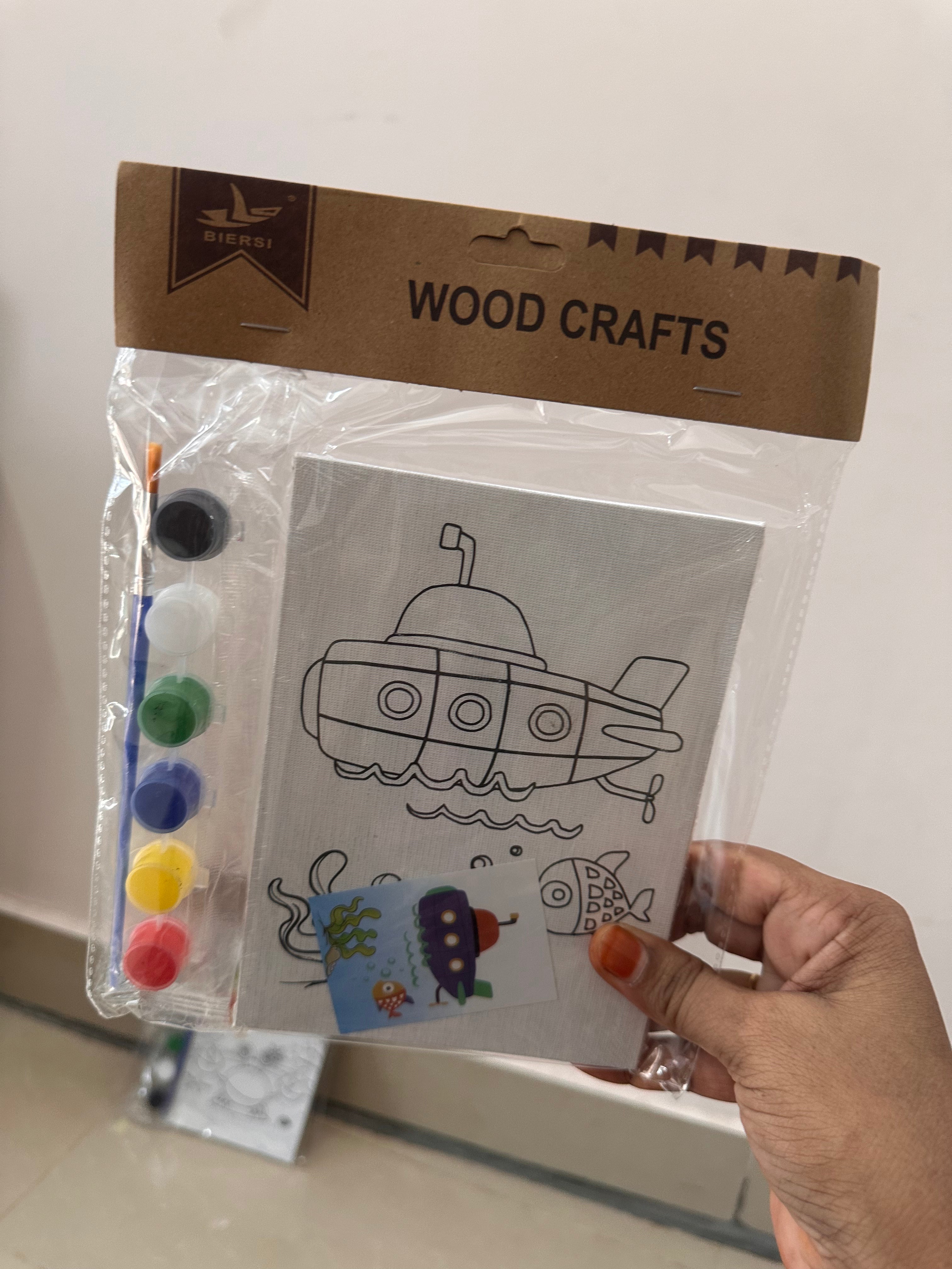 Wooden Canvas DIY Art set (13*18 cm)