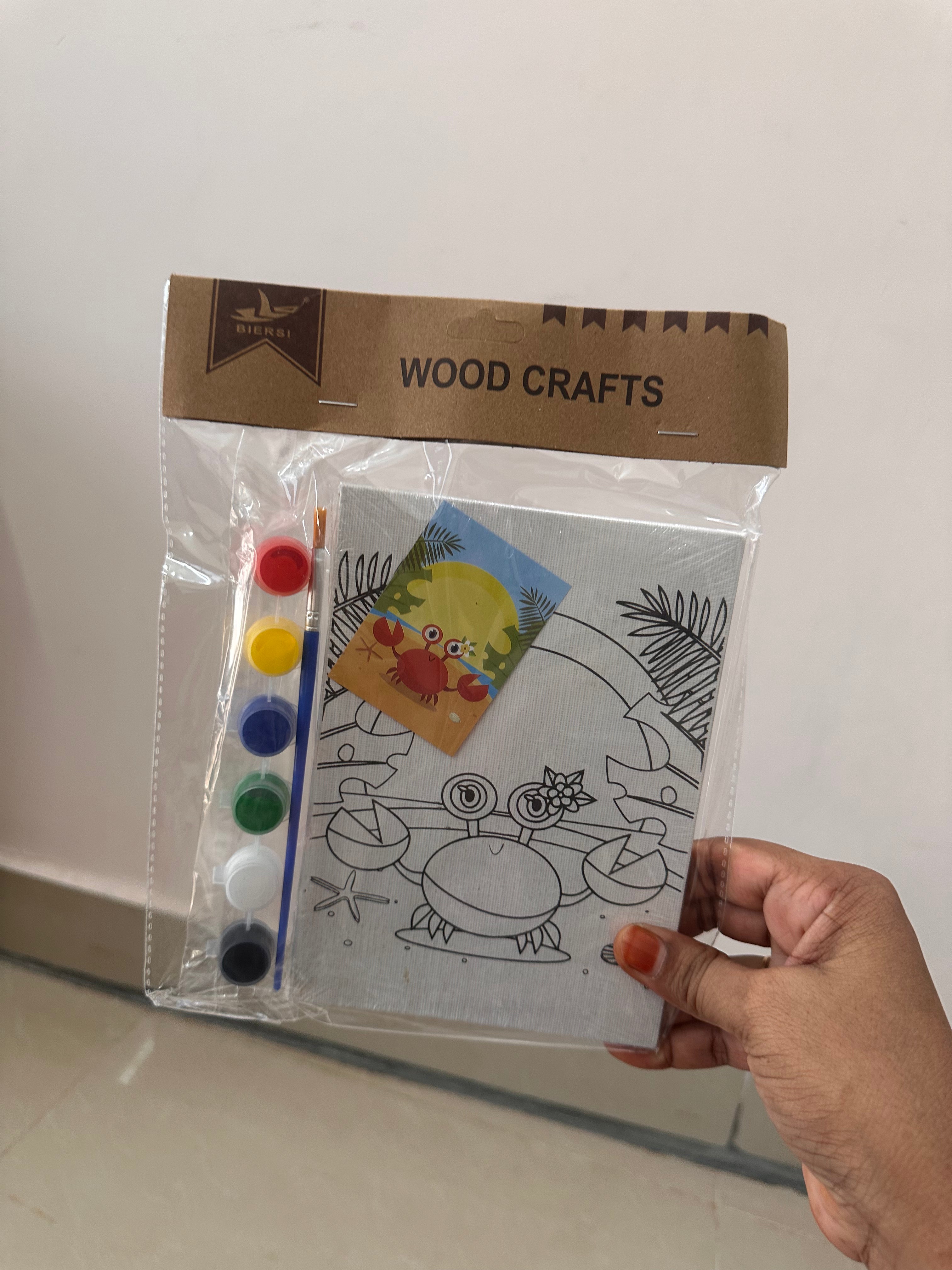 Wooden Canvas DIY Art set (13*18 cm)