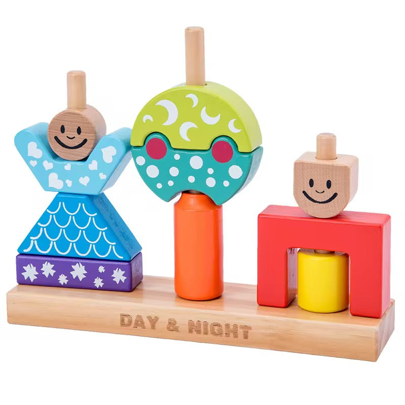 Day and Night Wooden Toy